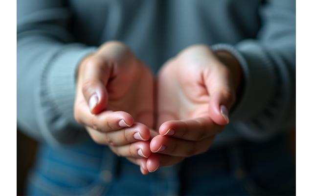 Eine Hand reicht einer anderen Hand eine helfende Hand, symbolisiert Unterstützung und Zusammenarbeit bei finanziellen Problemen.