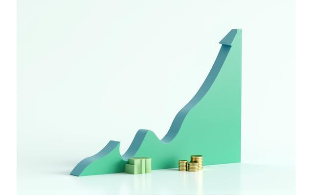 Ein Diagramm, das eine fallende Schuldenkurve zeigt, die sinkende Zinskosten durch vorzeitige Tilgung symbolisiert, mit einem Fokus auf Ersparnisse.