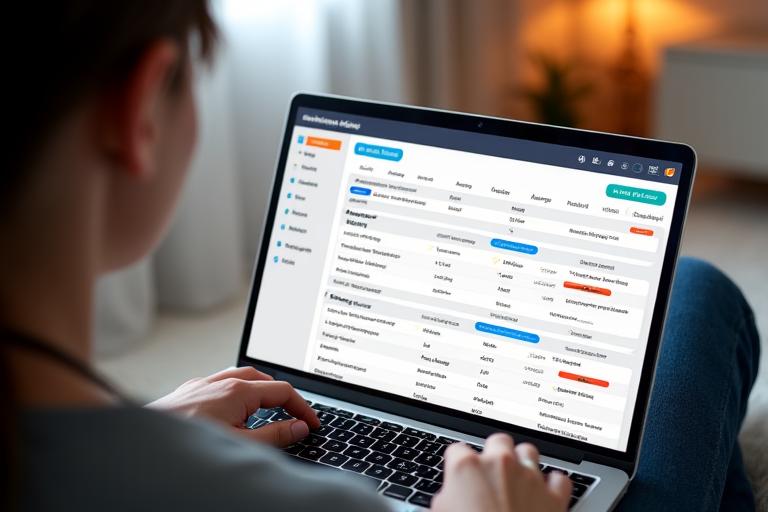 Person nutzt eine Finanzplanungs-App auf einem Tablet, die ein übersichtliches Budget darstellt.