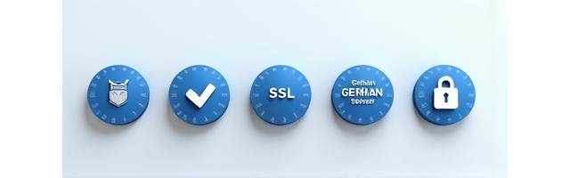 Sammlung von Sicherheits- und Datenschutz-Badges